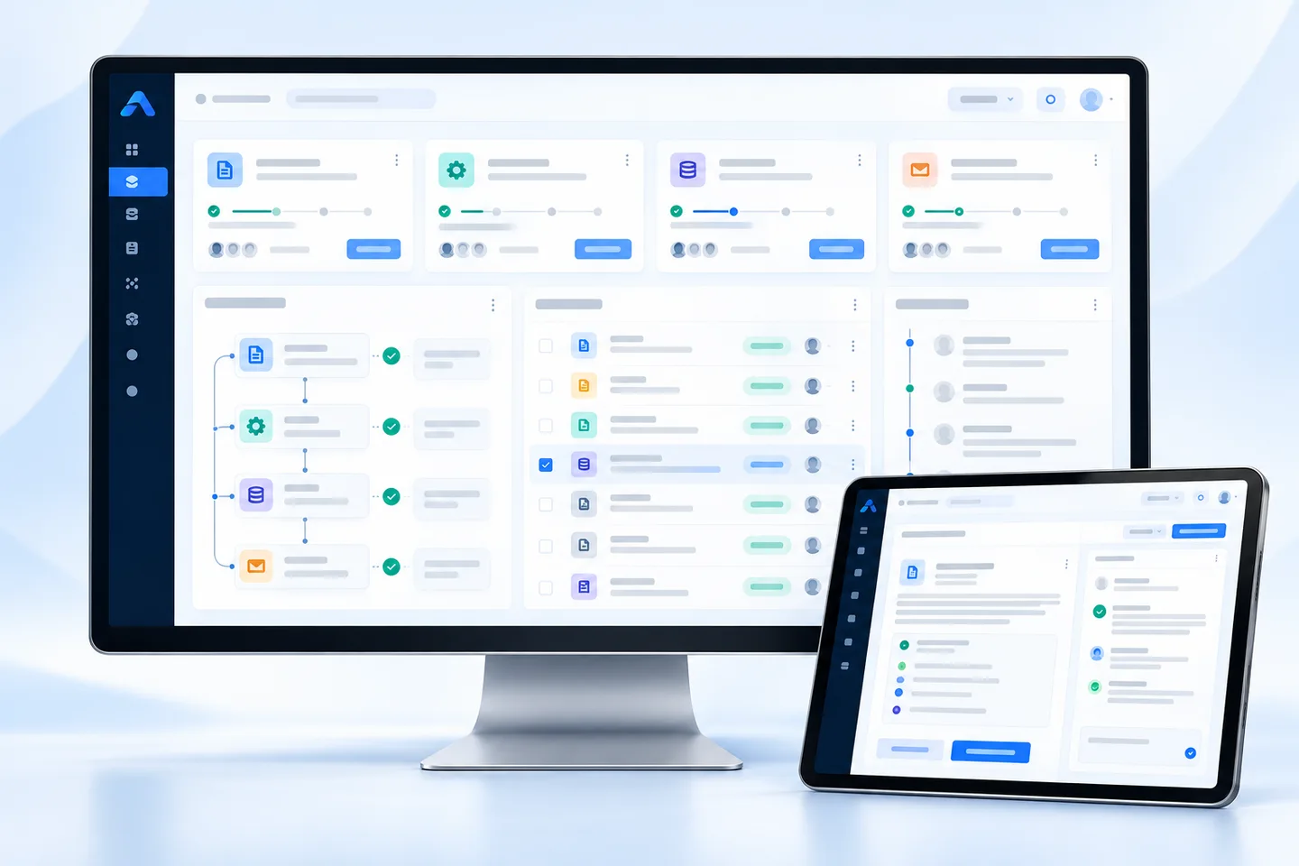 Avia AI Office dashboard concept illustration